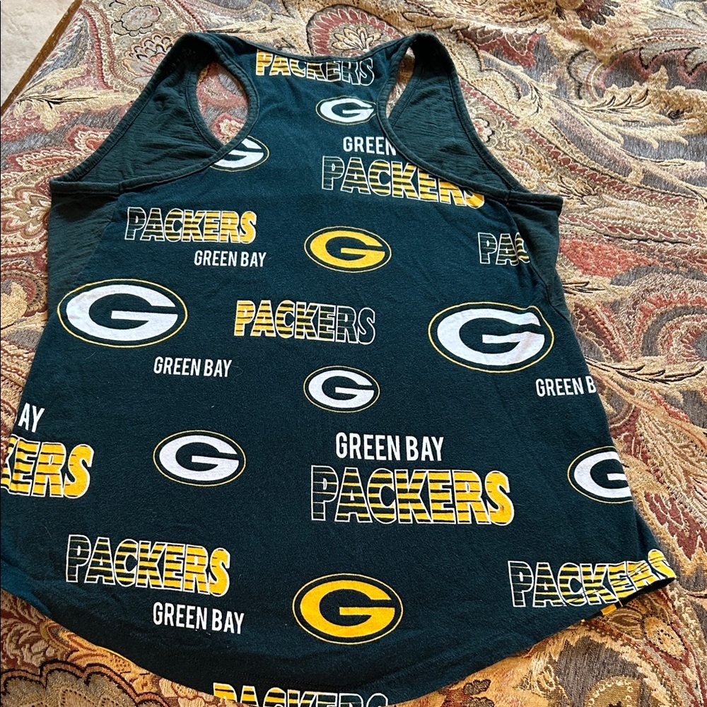 Green Bay Packers Green Sleepwear Muscle Tank - Picture 3 of 3